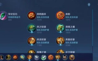 《周瑜肉装打野铭文出装攻略》（玩转周瑜，称霸打野！）