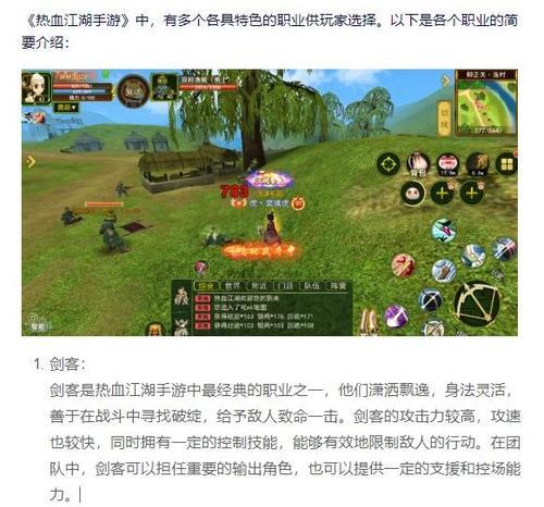 《热血江湖刺客攻略》——成为顶级刺客的必备指南（巧妙运用技巧，创造你的江湖传奇）-第1张图片-游技攻略库