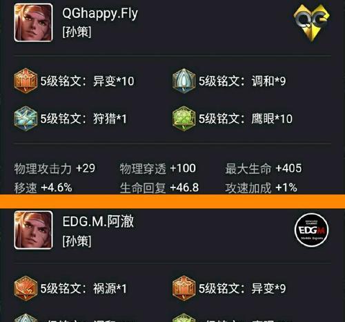 孙策苍穹铭文出装顺序攻略（掌握关键铭文与装备，打造无敌孙策）-第1张图片-游技攻略库